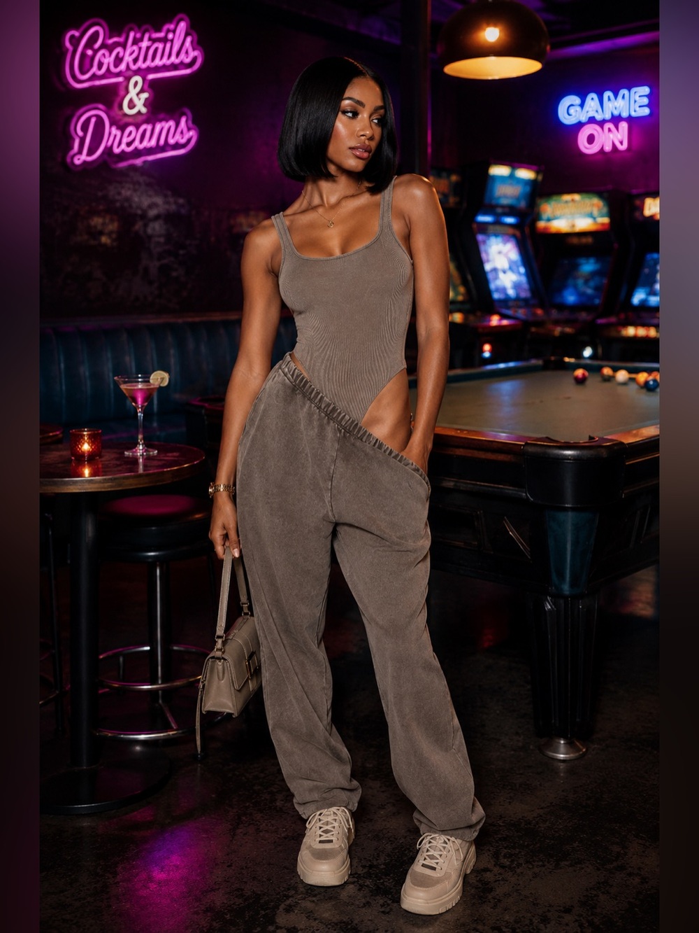 Baddie Terry Jogger Set